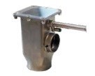 Sortie inox microdoseur MBH MBF